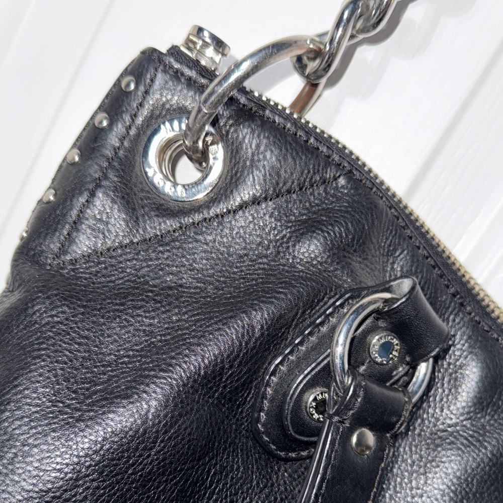 Michael Kors Black Studded purse w/matching wallet vintage MK. Comes w/dust bag - Picture 3 of 16